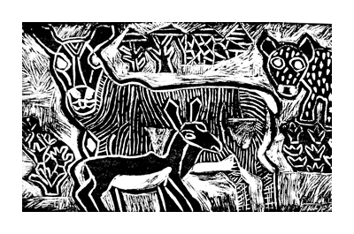 Hyena and kudus